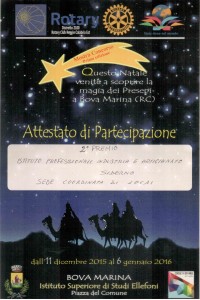 attestato presepe